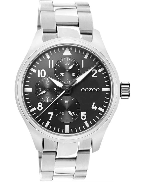 OOZOO Timepieces Silver Stainless Steel Bracelet