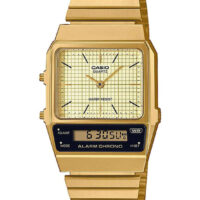 CASIO Vintage Dual Time Chronograph Gold Stainless Steel Bracele